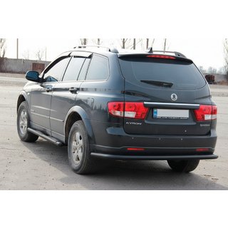 Heckbügel AK005 Schwarz (Edelstahl) SsangYong Kyron 2005-2014 Foto 1