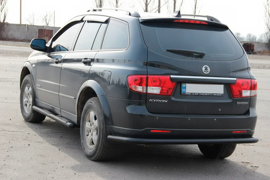 SsangYong Kyron 2005-2014 Heckbügel AK005 Schwarz (Edelstahl) Image
