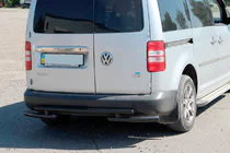 Volkswagen Caddy 2004-2010 Hinterer Überrollbügel AK003-2 Schwarz (2 Stk., Edelstahl) Foto 1