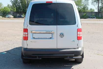 Volkswagen Caddy 2004-2010 Hinterer Überrollbügel AK003-2 Schwarz (2 Stk., Edelstahl) Foto 2