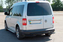 Volkswagen Caddy 2010-2015 Hinterer Überrollbügel AK003-2 Schwarz (2 Stk., Edelstahl) Foto 3