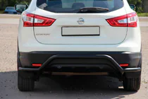 Nissan Qashqai 2014-2021 Heckbügel AK007-Plus Schwarz (Edelstahl) Foto 1