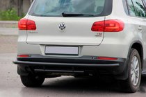 Volkswagen Tiguan 2007-2016 Heckschutz AK002-2 Schwarz (Edelstahl) Foto 1