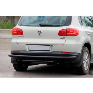 Heckschutz AK002-2 Schwarz (Edelstahl) Volkswagen Tiguan 2007-2016 Foto 1