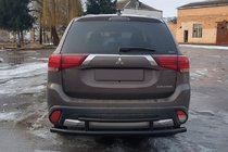 Mitsubishi Outlander 2012-2021 Heckbügel AK004-2 Schwarz (Edelstahl) Foto 2