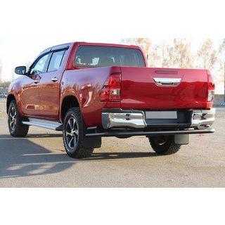 Hinterer Überrollbügel AK005-2 Schwarz (Edelstahl) Toyota Hilux 2015- Foto 1