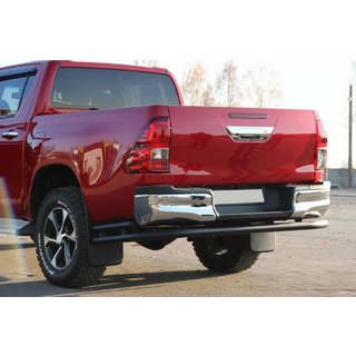 Hinterer Überrollbügel AK005-2 Schwarz (Edelstahl) Toyota Hilux 2015- Foto 4
