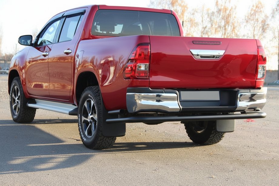 Toyota Hilux 2015- Hinterer Überrollbügel AK005-2 Schwarz (Edelstahl) Foto 1