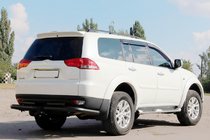 Mitsubishi Pajero Sport 2008-2015 Hinterer Schutz AK003-Special Black (2 Stk., Edelstahl) Foto 3