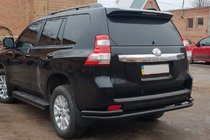 Toyota Land Cruiser Prado 150 2009-2023 Hinterer Überrollbügel AK005-2 Schwarz (Edelstahl) Foto 1