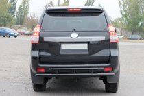 Toyota Land Cruiser Prado 150 2009-2023 Hinterer Überrollbügel AK002-2v2 Schwarz (Edelstahl) Foto 2