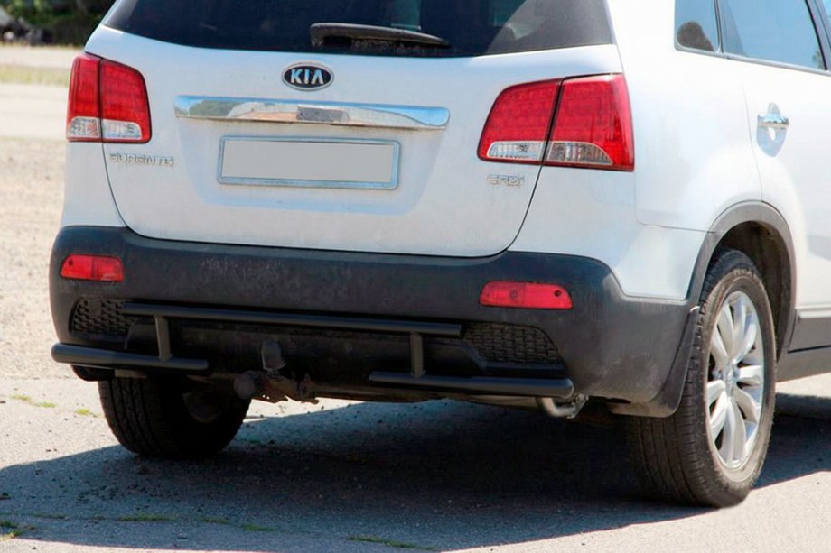 Kia Sorento II XM 2009-2014 Heckbügel AK002-2 Schwarz (Edelstahl) Image
