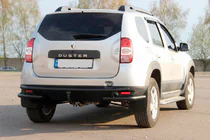 Dacia Duster 2008-2018 Heckbügel AK005-Special Black (Edelstahl) Foto 1