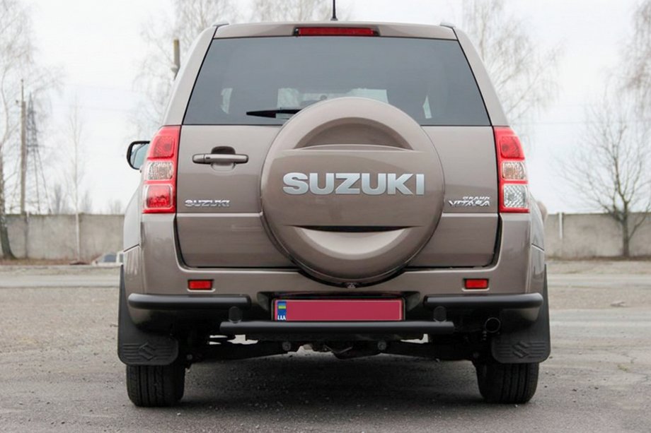 Suzuki Grand Vitara 2005-2017 Heckschutz AK003-2 Schwarz (Edelstahl) Image