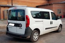 Fiat Doblo II 2010-2022 Hinterer Überrollbügel AK005/2-Doppel Black (Edelstahl) Foto 1