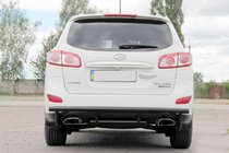 Hyundai Santa Fe 2 2006-2012 Heckbügel AK002-2 Schwarz (Edelstahl) Foto 6