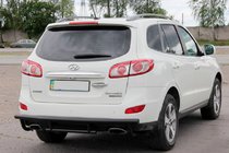 Hyundai Santa Fe 2 2006-2012 Heckbügel AK002-2 Schwarz (Edelstahl) Foto 4