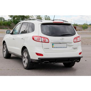 Heckbügel AK002-2 Schwarz (Edelstahl) Hyundai Santa Fe 2 2006-2012 Foto 3
