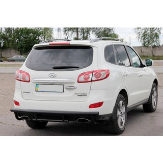 Heckbügel AK002-2 Schwarz (Edelstahl) Hyundai Santa Fe 2 2006-2012 Foto 4
