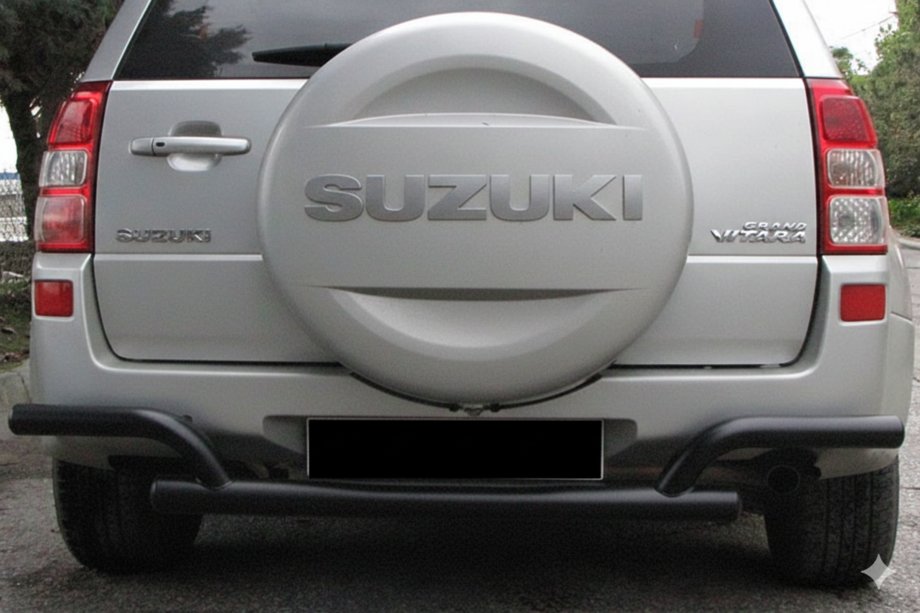 Suzuki Grand Vitara 2005-2017 Heckschutz AK005-2 Schwarz (Edelstahl) Foto 1