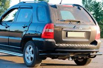 Kia Sportage 2004-2010 Heckbügel AK007 Schwarz (Edelstahl) Foto 1