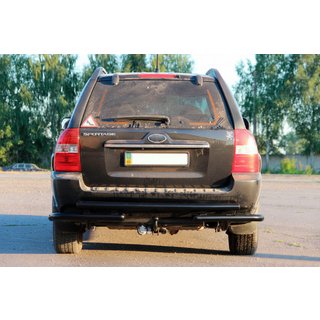 Heckbügel AK007 Schwarz (Edelstahl) Kia Sportage 2004-2010 Foto 3