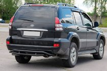 Toyota Land Cruiser Prado 120 2002-2009 Heckschutz AK008-1 Schwarz Foto 3
