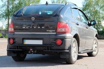 SsangYong Action 2005-2018 Heckschutz AK005-2 Schwarz (Edelstahl) Foto 2