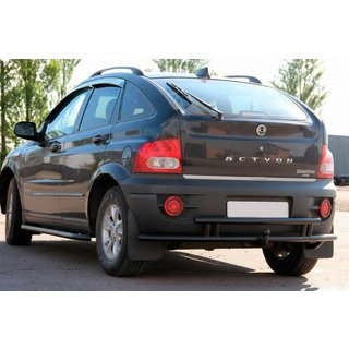 Heckschutz AK005-2 Schwarz (Edelstahl) SsangYong Action 2005-2018 Foto 1