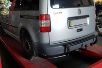 Volkswagen Caddy 2010-2015 Hinterer Überrollbügel AK003-3 Schwarz (2 Stk., Edelstahl) Foto 2