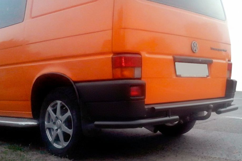 Volkswagen T4 Transporter 1990-2003 Heckbügel AK003-2 Schwarz (Edelstahl) Foto 3