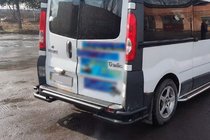 Renault Trafic 2001–2015 Heckschutz AK-Special Black (Edelstahl) Foto 3