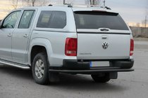 Volkswagen Amarok 2010-2022 Hinterer Unterfahrschutz AK005-2 Schwarz (2 Stk., Edelstahl) Foto 3