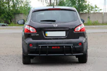 Nissan Qashqai 2010-2014 Heckbügel AK011 Schwarz (Edelstahl) Foto 1
