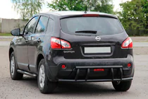 Nissan Qashqai 2010-2014 Heckbügel AK011 Schwarz (Edelstahl) Foto 3