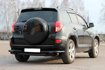 Toyota Rav 4 2006-2013 Hinterer Unterfahrschutz AK005-2 Schwarz (2 Stk., Edelstahl) Foto 1