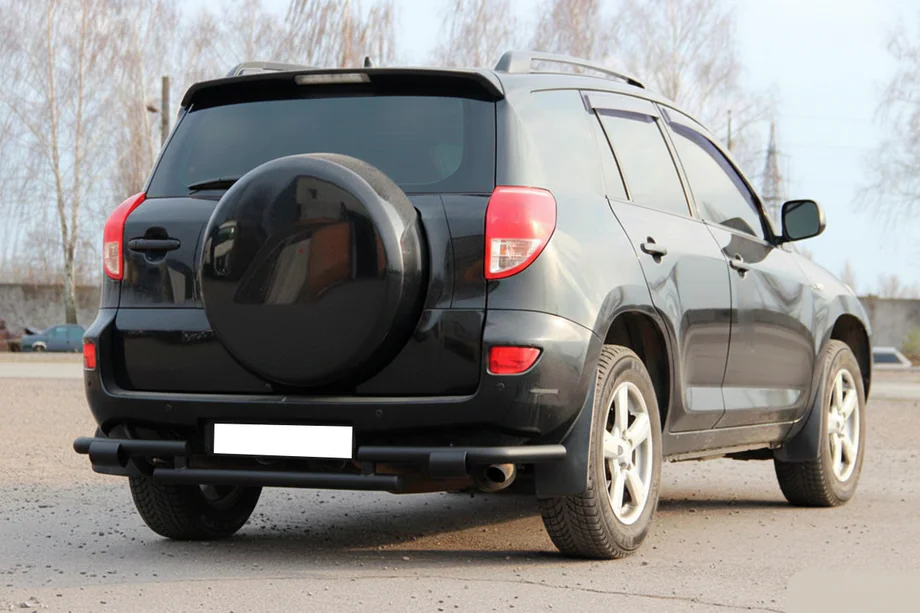 Toyota Rav 4 2006-2013 Hinterer Unterfahrschutz AK005-2 Schwarz (2 Stk., Edelstahl) Image