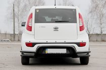 Kia Soul II 2013-2018 Heckschutz AK007-2 Schwarz (Edelstahl) Foto 2