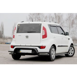 Heckschutz AK007-2 Schwarz (Edelstahl) Kia Soul II 2013-2018 Foto 3