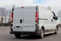 Renault Trafic 2001–2015 Heckschutz AK003-Plus-2 Schwarz (Edelstahl) Foto 1