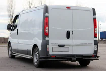 Renault Trafic 2001–2015 Heckschutz AK003-Plus-2 Schwarz (Edelstahl) Foto 3