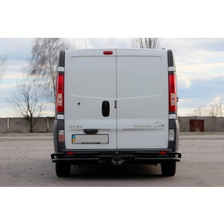Heckschutz AK003-Plus-2 Schwarz (Edelstahl) Opel Vivaro 2001–2015 Foto 2