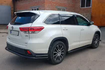 Toyota Highlander 2013-2019 Hinterer Unterfahrschutz AK005-2 Schwarz (2 Stk., Edelstahl) Foto 3