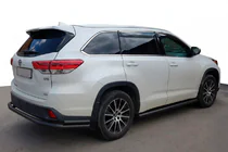 Toyota Highlander 2013-2019 Hinterer Unterfahrschutz AK005-2 Schwarz (2 Stk., Edelstahl) Foto 1