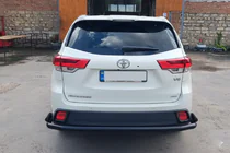 Toyota Highlander 2013-2019 Hinterer Unterfahrschutz AK005-2 Schwarz (2 Stk., Edelstahl) Foto 4