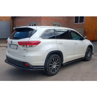 Hinterer Unterfahrschutz AK005-2 Schwarz (2 Stk., Edelstahl) Toyota Highlander 2013-2019 Foto 3