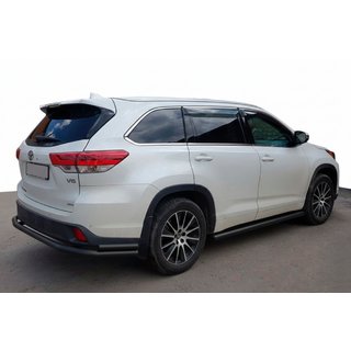 Hinterer Unterfahrschutz AK005-2 Schwarz (2 Stk., Edelstahl) Toyota Highlander 2013-2019 Foto 1