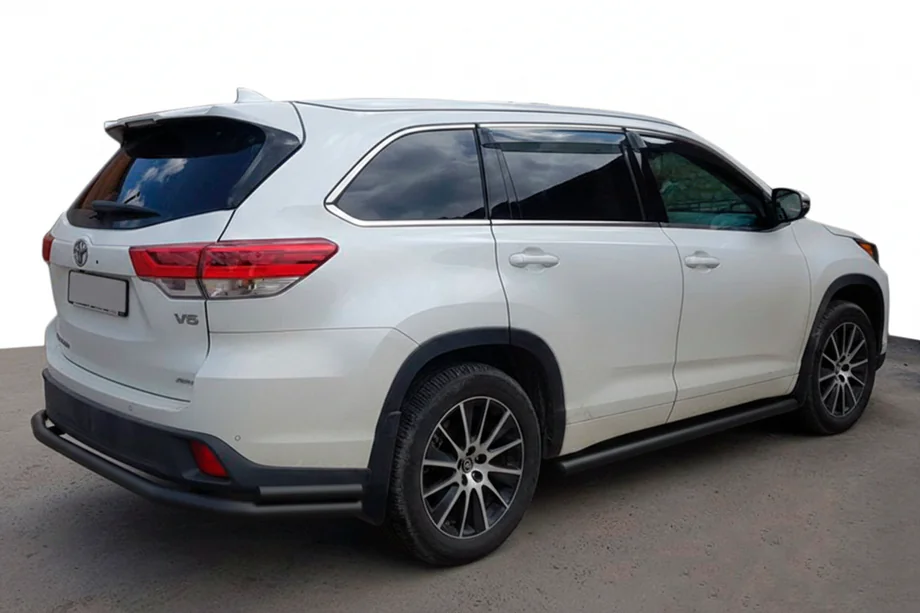 Toyota Highlander 2013-2019 Hinterer Unterfahrschutz AK005-2 Schwarz (2 Stk., Edelstahl) Image