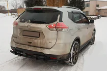Nissan X-trail T32/Rogue 2014-2021 Heckschutzbügel NSXT.13.6.B1-08 Black (Edelstahl) Foto 2