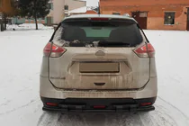 Nissan X-trail T32/Rogue 2014-2021 Heckschutzbügel NSXT.13.6.B1-08 Black (Edelstahl) Foto 3
